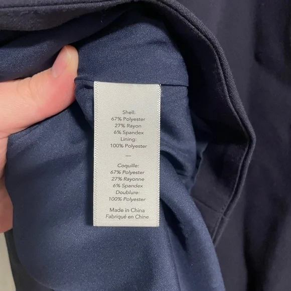 LIKELY Navy Alia Favorite Stretch Puff Sleeve Fit & Flare Dress - 10 - Picture 9 of 9